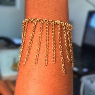 Detalhes do produto Pulseiras elo portugues com correntes