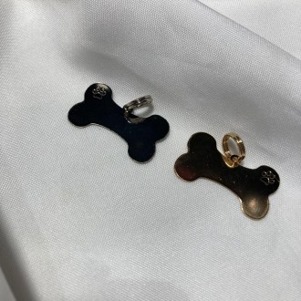 Detalhes do produto Pingente para cachorro personalizar dourado